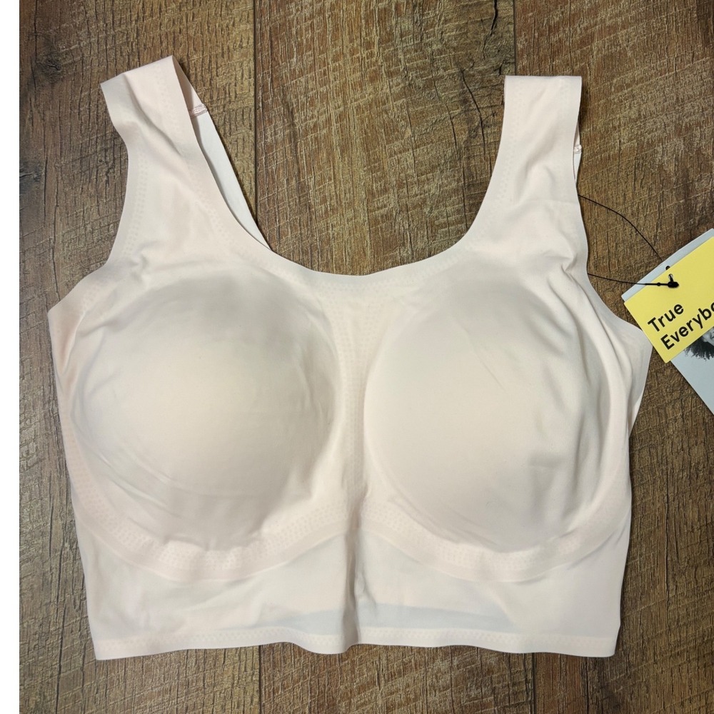 True & Co XL Scoop Neck Bra Womens Pale Pink NWT bralette soft comfy 38C-40B